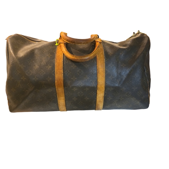 LV Mono Keepall some corner rubs ,fading torn tab - Picture 2 of 14